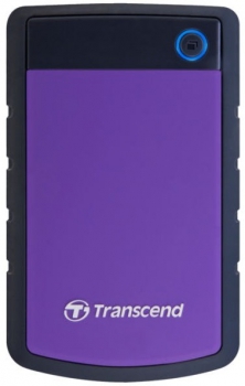 Transcend StoreJet 25H3P 500GB Rubber Grey/Violet